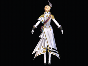 Female Commander Character 3D Model