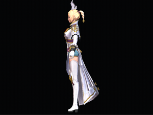 Female Commander Character 3D Model