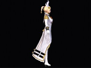 Female Commander Character 3D Model