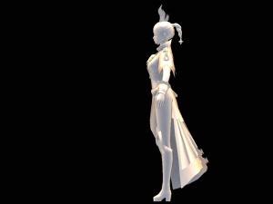 Female Commander Character 3D Model