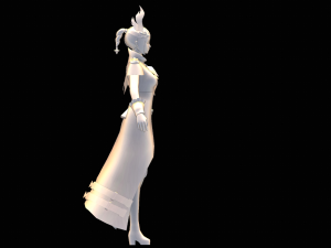 Female Commander Character 3D Model