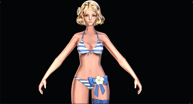 Female Character 3D Model .c4d .max .obj .3ds .fbx .stl .blend 