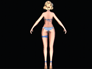 Female Character 3D Model