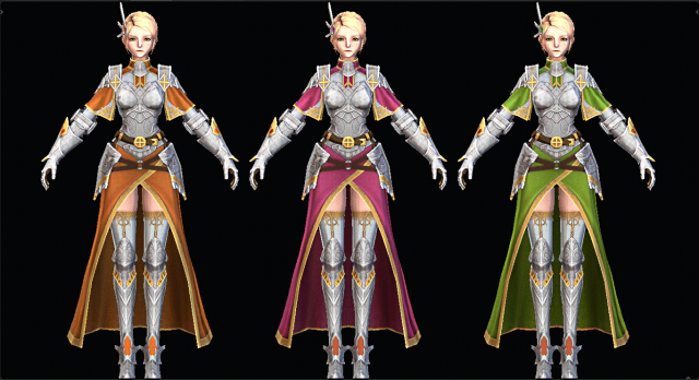 Female Knight Character Model 3D .c4d .max .obj .3ds .fbx .stl .blend 