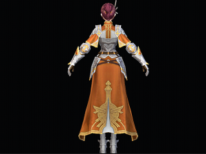 Female Knight Character Model 3D