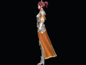 Female Knight Character Model 3D