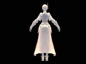 Female Knight Character Model 3D