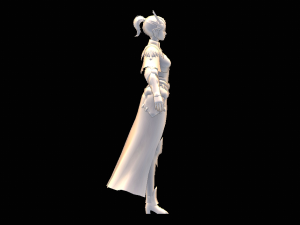 Female Knight Character Model 3D