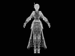 Female Knight Character Model 3D