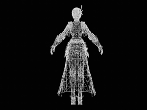 Female Knight Character Model 3D