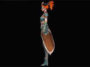 Female Tribal Character 3D-Modell