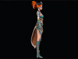 Female Tribal Character 3D-Modell