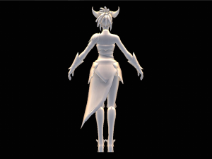 Female Tribal Character 3D-Modell