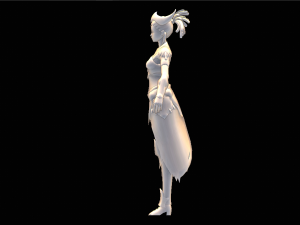 Female Tribal Character 3D-Modell