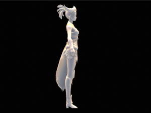 Female Tribal Character 3D-Modell