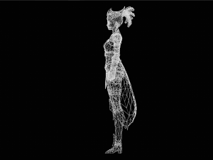 Female Tribal Character 3D-Modell