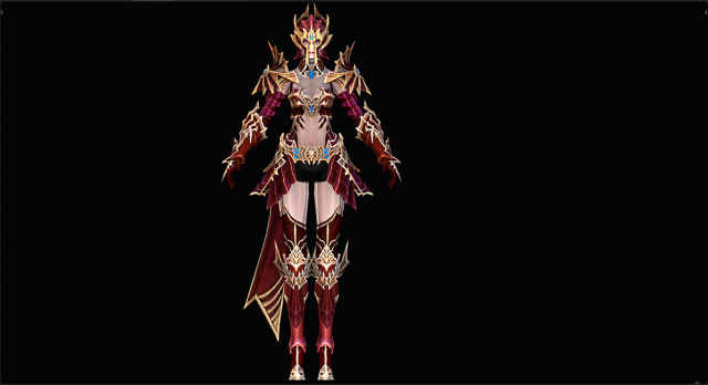 Elf Female Knight Character 3D 모델 .c4d .max .obj .3ds .fbx .stl .blend 