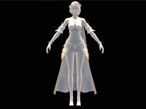 Female Character Modelo 3D