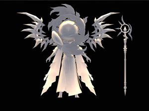 Male Fantastic Magician Character Modello 3D