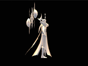 Male Fantastic Magician Character Modello 3D