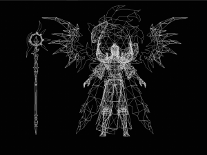 Male Fantastic Magician Character Modello 3D