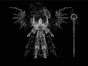 Male Fantastic Magician Character Modello 3D