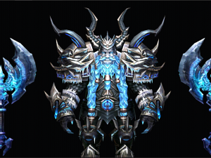 Male ice dwarf armed 3Dモデル