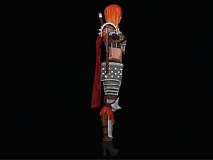 Female viking warrior character 3D Модель