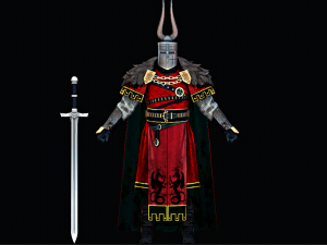 Male Knight character 3D Model