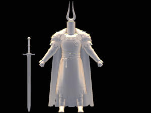 Male Knight character 3D मॉडल
