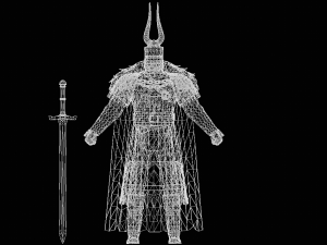 Male Knight character 3D मॉडल