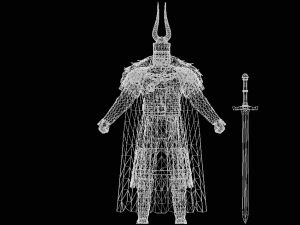 Male Knight character 3D मॉडल