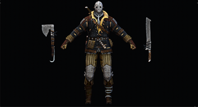 Male Executor Character 3D Модель .c4d .max .obj .3ds .fbx .stl .blend 