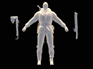 Male Executor Character 3D Модель