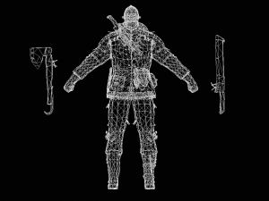 Male Executor Character 3D Модель