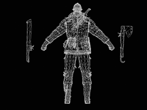 Male Executor Character 3D Модель