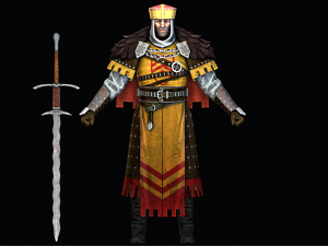 Male King Knight Character 3D Model