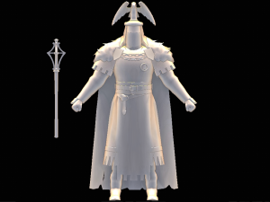 Male Eagle Guardian Character Modello 3D