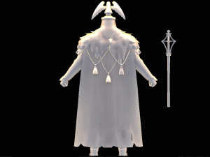 Male Eagle Guardian Character Modello 3D