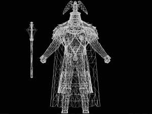 Male Eagle Guardian Character Modello 3D