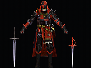Male Assasian Character 3D मॉडल
