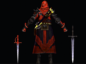 Male Assasian Character 3D Model