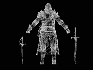 Male Assasian Character 3D Model
