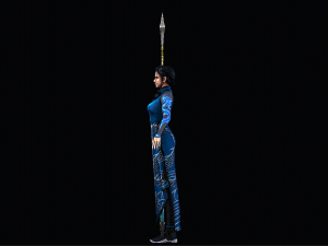 महिला ब्लूड्रैगन चरित्र 3D मॉडल