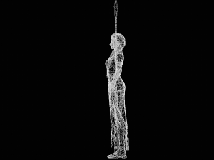 महिला ब्लूड्रैगन चरित्र 3D मॉडल