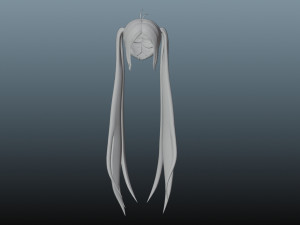 Female hair 3 colors Modelo 3D