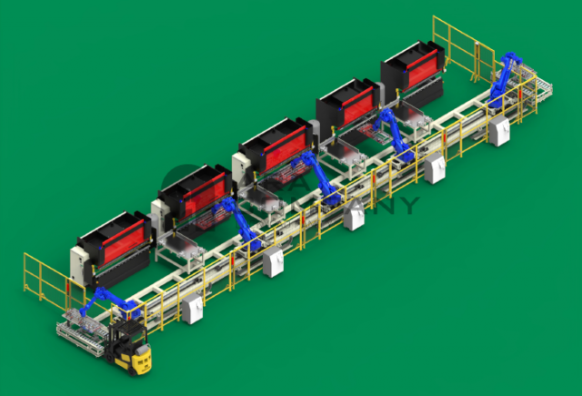 bending line automation concept 3D Model .c4d .max .obj .3ds .fbx .stl .blend 