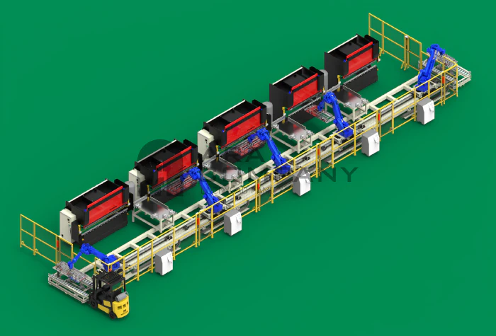 bending line automation concept 3D Model .c4d .max .obj .3ds .fbx .stl .blend 