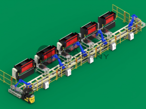 bending line automation concept 3D Model