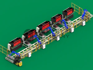 концепция автоматизации линии гибки 3D Модель